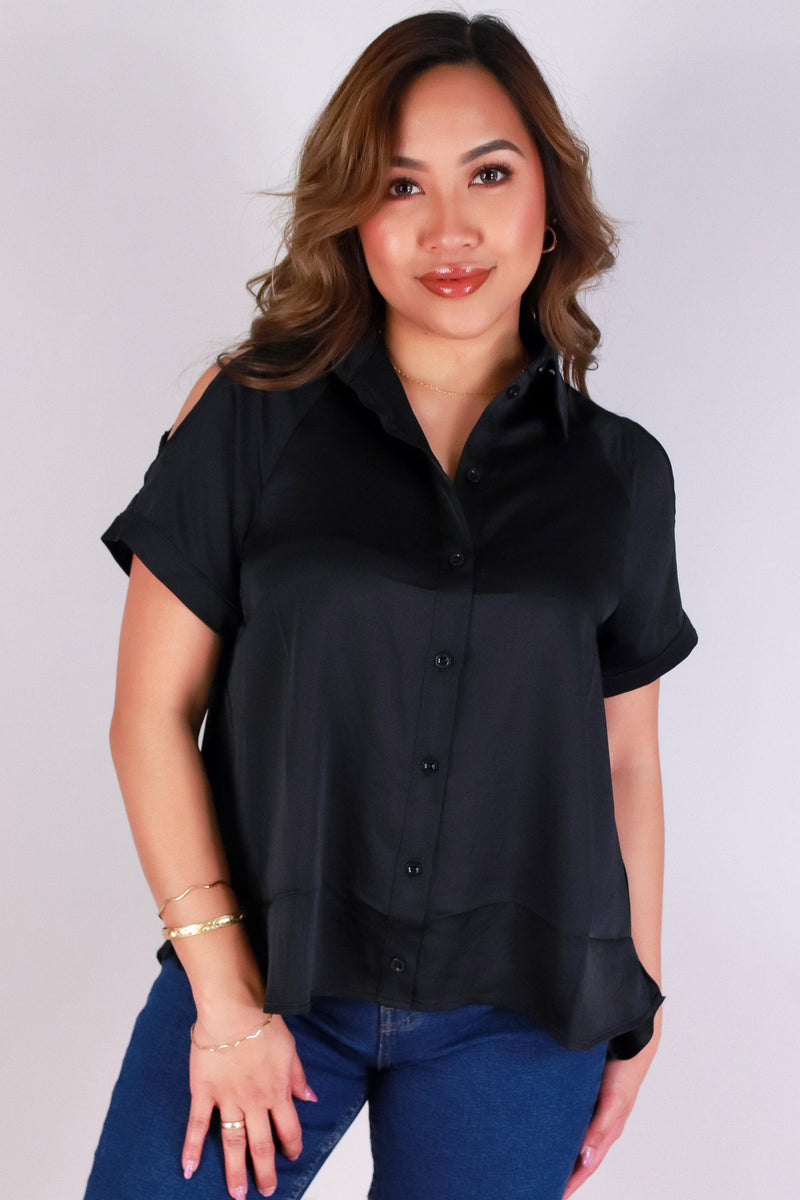 Jeans Warehouse Hawaii - S/S SOLID WOVEN TOPS - BARE IT BABE TOP | By MINTEE 16
