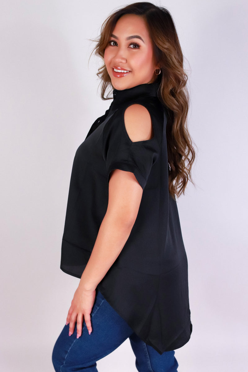 Jeans Warehouse Hawaii - S/S SOLID WOVEN TOPS - BARE IT BABE TOP | By MINTEE 16