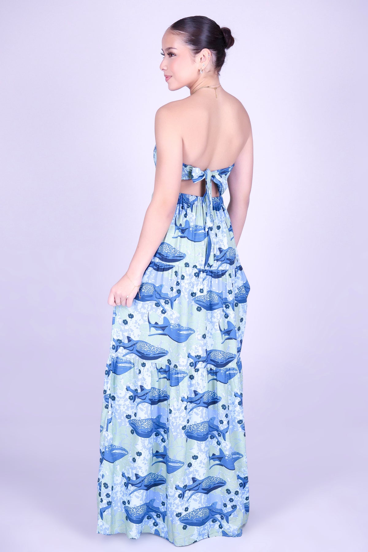 BLOOMS BY THE SEA TUBE MAXI DRESS