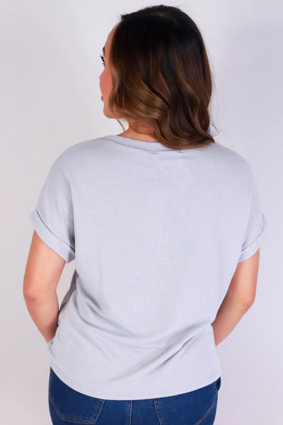 Jeans Warehouse Hawaii - S/S SOLID KNIT TOPS - EASY DOES IT TOP | By GILLI