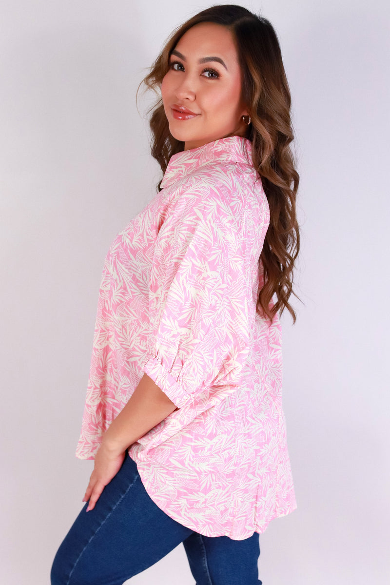 Jeans Warehouse Hawaii - S/S PRINT WOVEN TOPS - FLOW & BUTTON-UP TOP | By VERY J