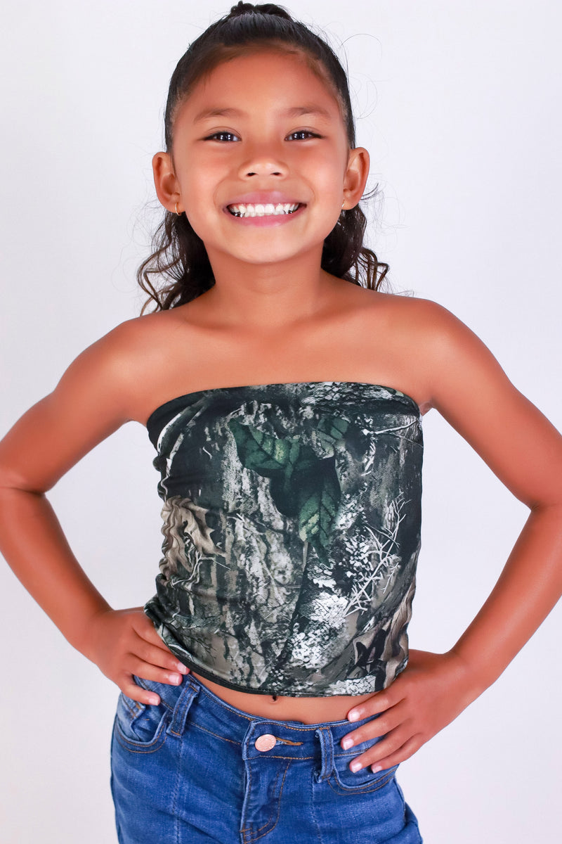 Jeans Warehouse Hawaii - S/L PRINT TOPS 2T-4T - GONE HUNTING CAMO TUBE TOP | KIDS SIZE 2T-4T | By LUZ