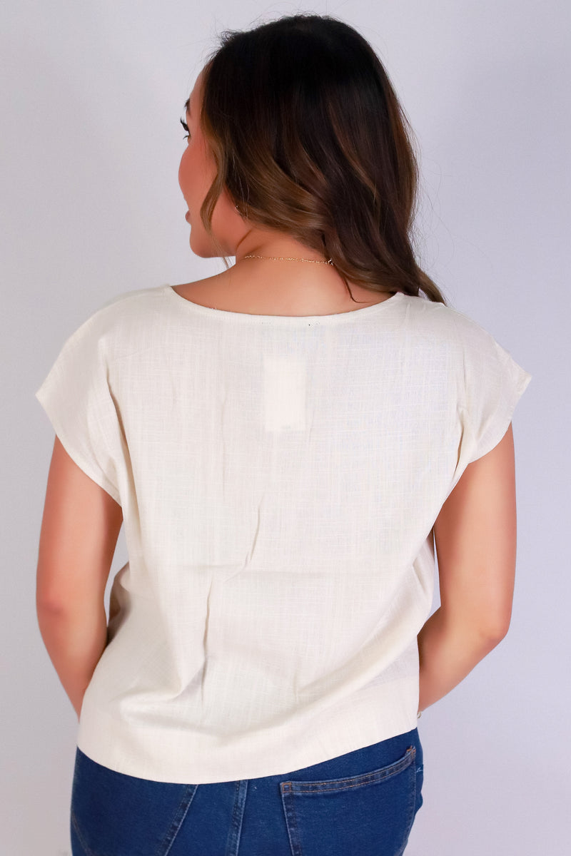 Jeans Warehouse Hawaii - S/S SOLID WOVEN TOPS - FOREVER SUNDAY TOP | By OLIVE & CO
