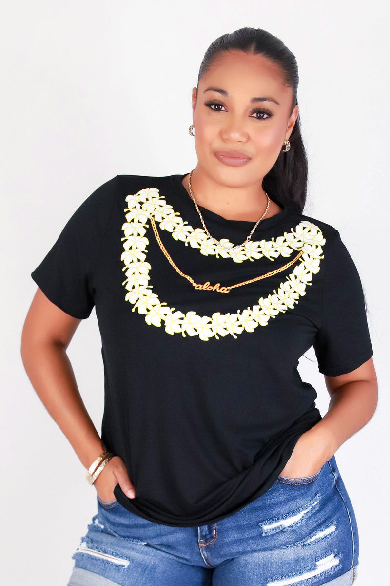 LAYERED PUAKENIKENI ALOHA TEE