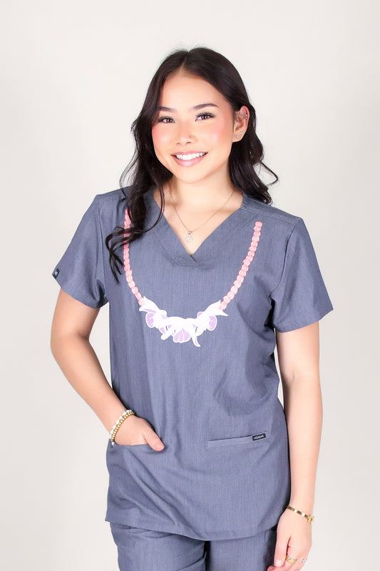 PIKAKE HONOHONO SCRUB TOP