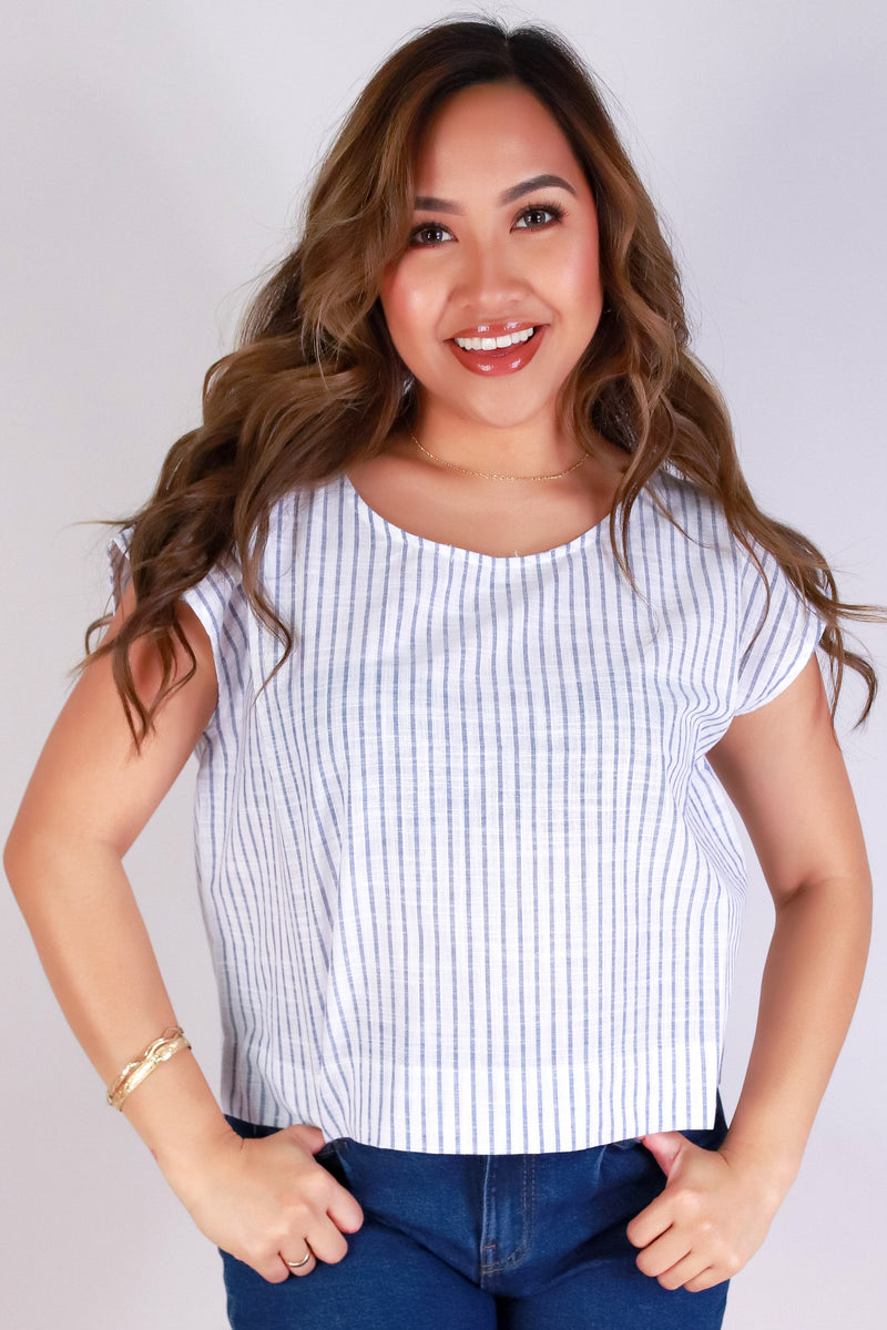 Jeans Warehouse Hawaii - S/S SOLID WOVEN TOPS - SUNDAY MOOD TOP | By OLIVE & CO