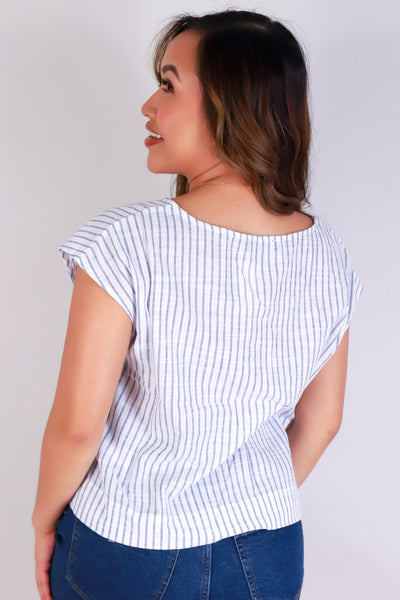 Jeans Warehouse Hawaii - S/S SOLID WOVEN TOPS - SUNDAY MOOD TOP | By OLIVE & CO