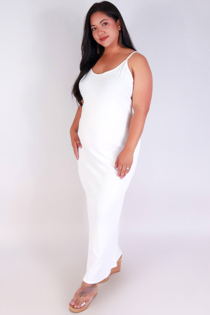 Jeans Warehouse Hawaii - PLUS PLUS SOLID KNIT DRESSES - SIMPLY SLEEK MAXI DRESS | By HEART & HIPS