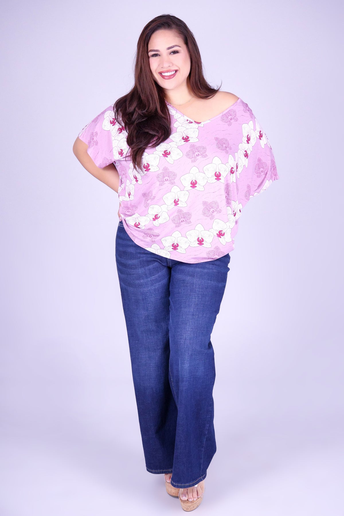 ORCHID DOLMAN TOP