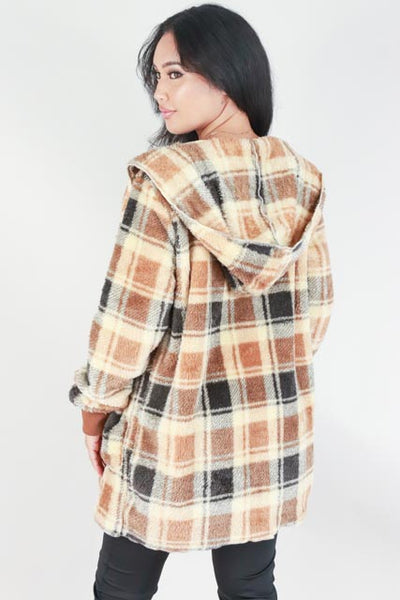 Jeans Warehouse Hawaii - OUTERWEAR - OPEN FRONT FAUX FUR JACKET | By VERY J