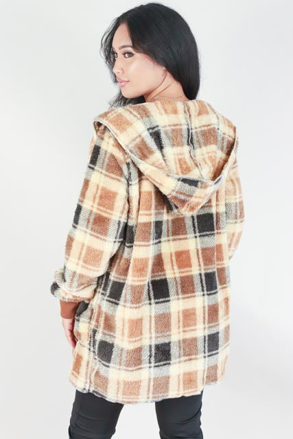 Jeans Warehouse Hawaii - OUTERWEAR - OPEN FRONT FAUX FUR JACKET | By VERY J
