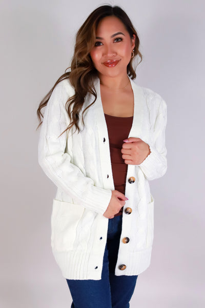 Jeans Warehouse Hawaii - CARDIGANS - STAY SWEET SWEATER CARDIGAN | By MINTEE 16
