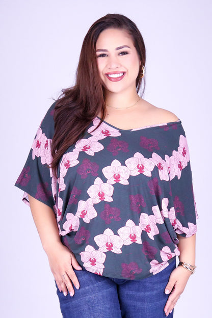 ORCHID DOLMAN TOP