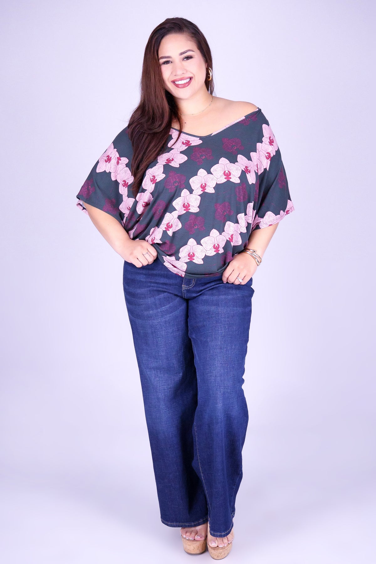 ORCHID DOLMAN TOP