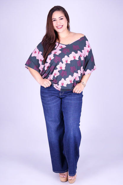 ORCHID DOLMAN TOP