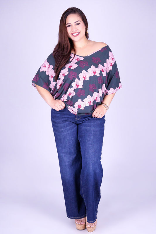 ORCHID DOLMAN TOP