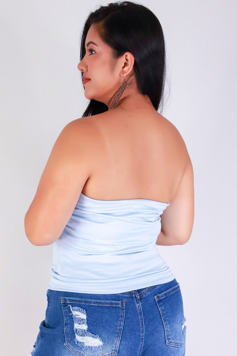 Jeans Warehouse Hawaii - PLUS BASIC TUBE TOPS - CLEAN CROP TUBE TOP | By ZENOBIA