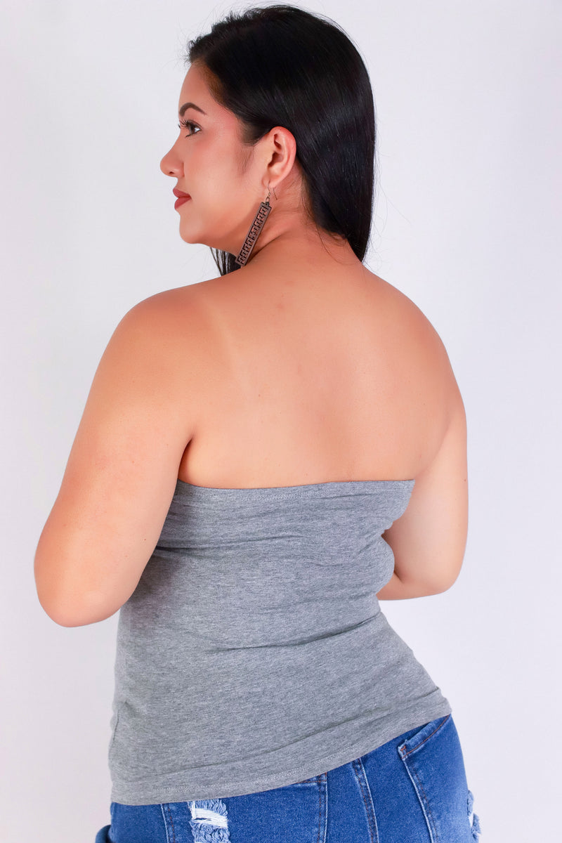 Jeans Warehouse Hawaii - PLUS BASIC TUBE TOPS - TOO CLOSE TUBE TOP | By CRESCITA APPAREL/SHINE I