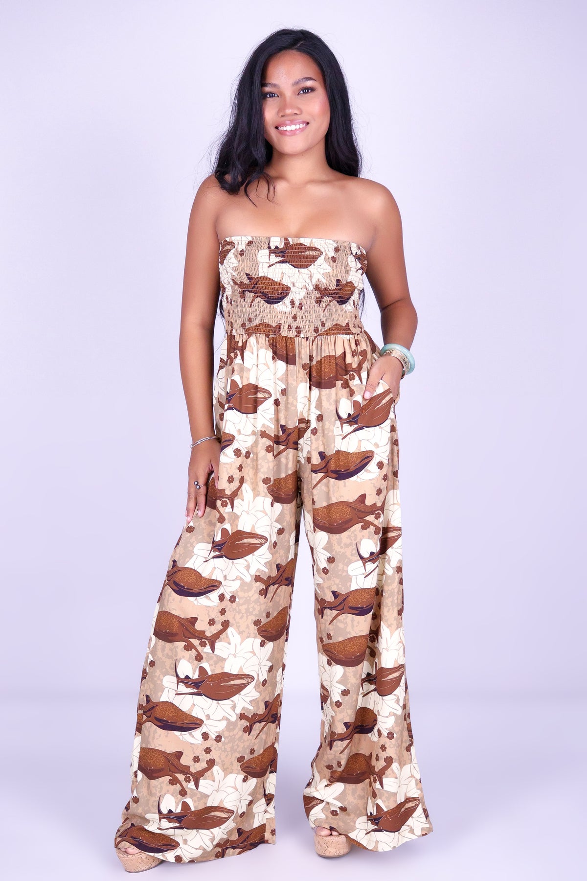 BLOOMS BY THE SEA TUBE JUMPSUIT