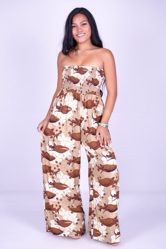 BLOOMS BY THE SEA TUBE JUMPSUIT