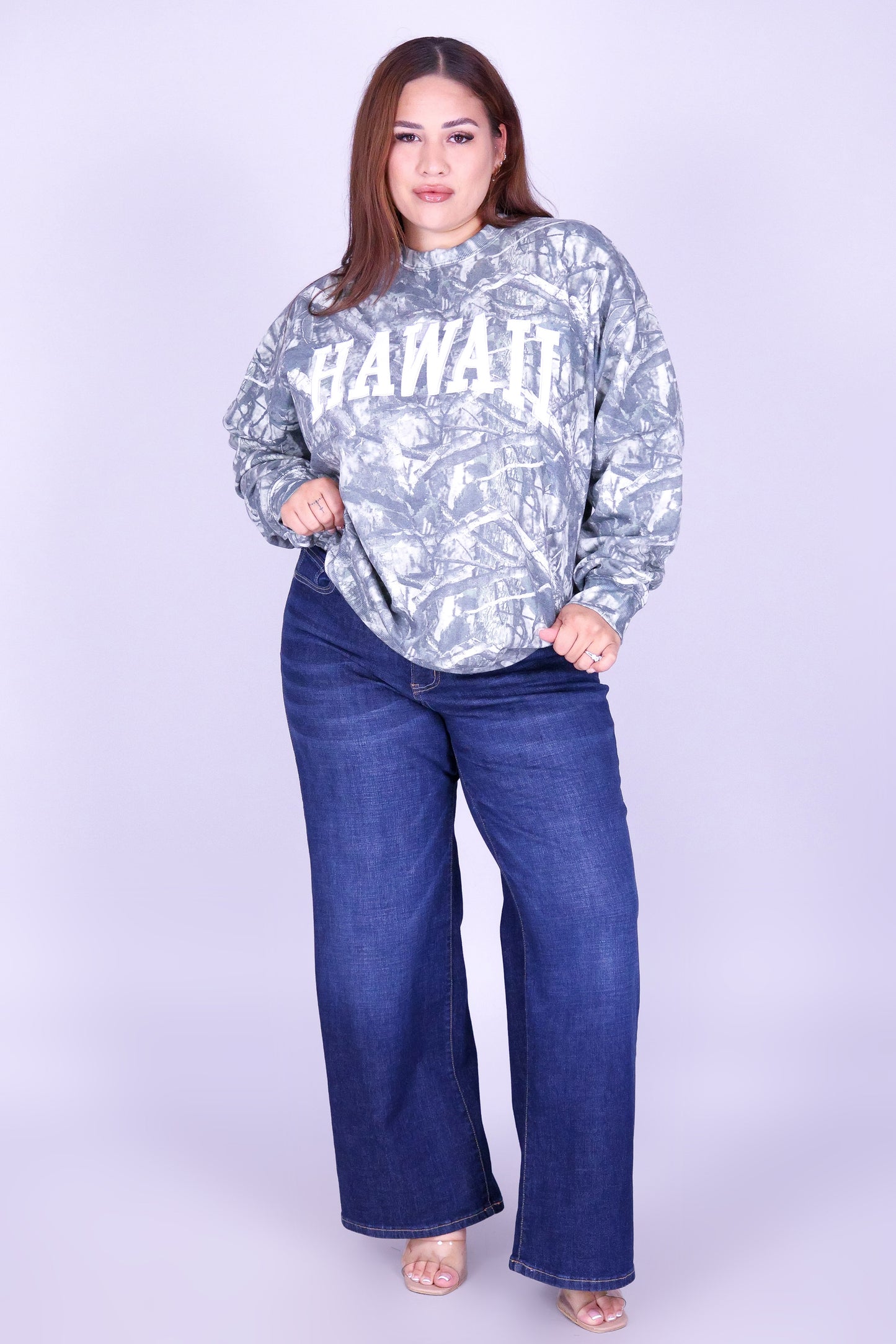 HAWAII TREE CAMO SWEATER
