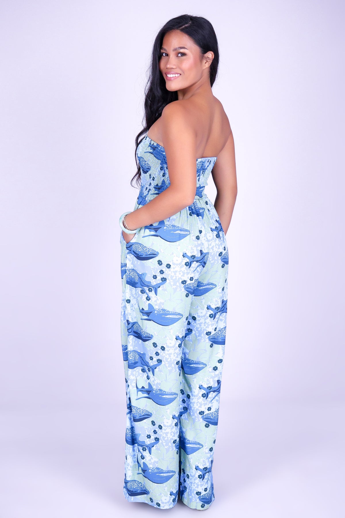 BLOOMS BY THE SEA TUBE JUMPSUIT