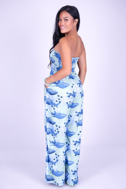BLOOMS BY THE SEA TUBE JUMPSUIT