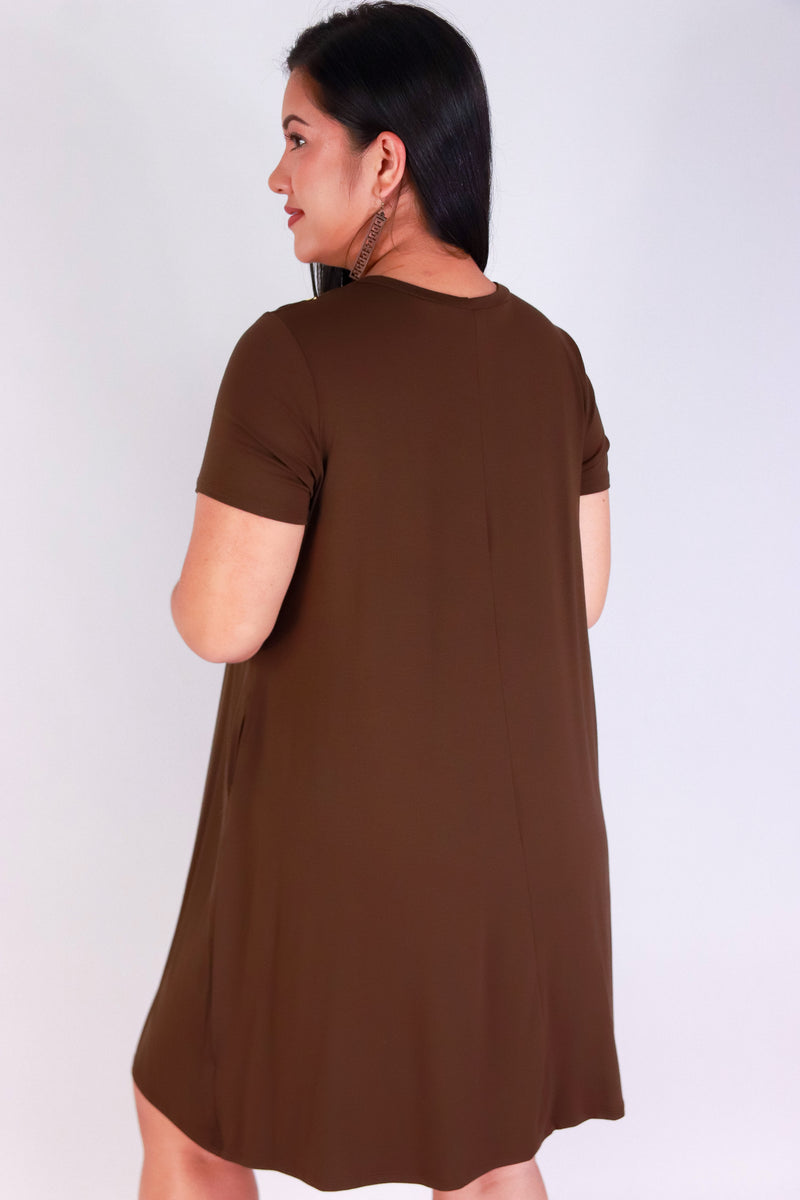 Jeans Warehouse Hawaii - PLUS PLUS KNIT PRINT DRESES - PUAKENIKENI LEI TRAPEZE DRESS | By LUZ