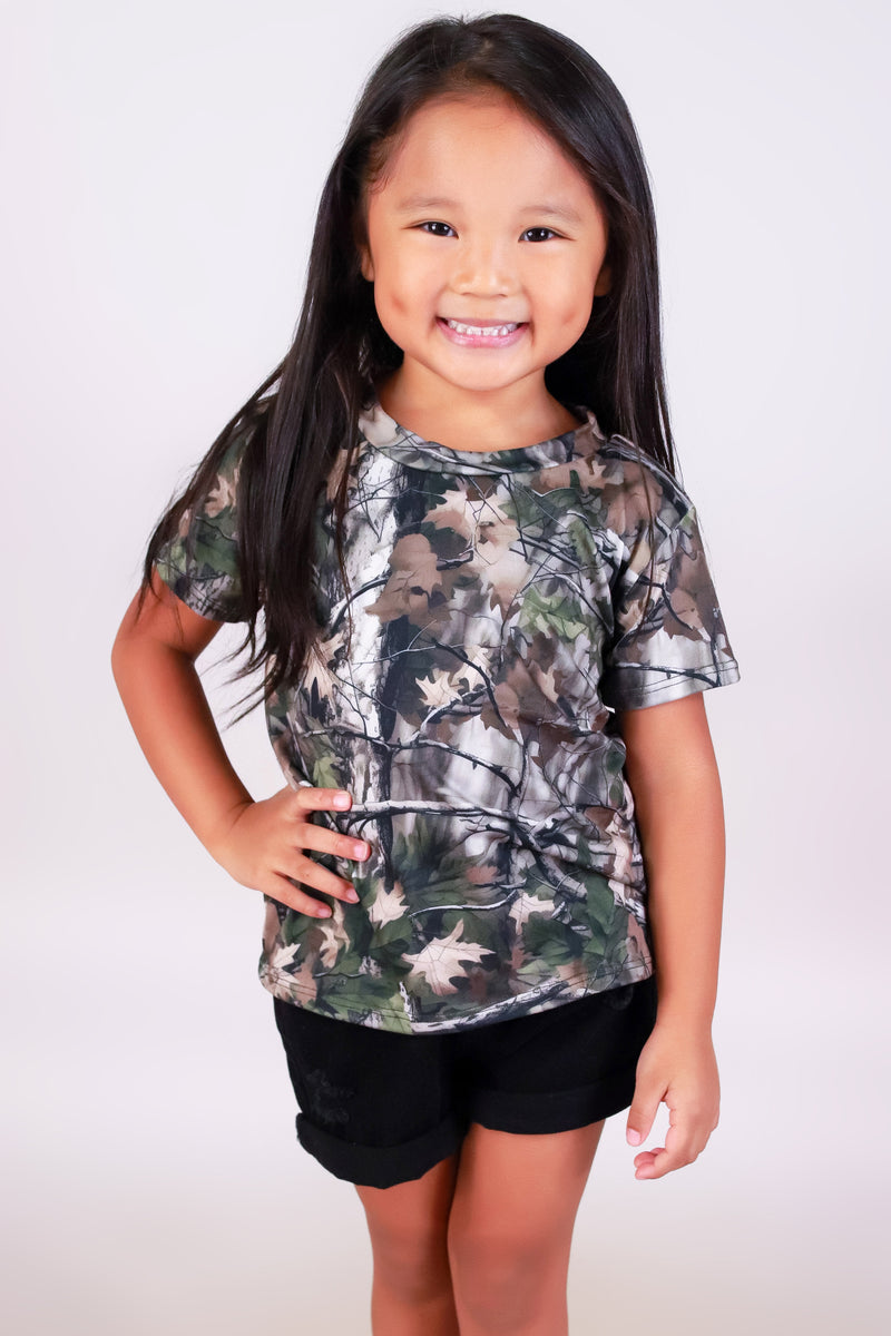 Jeans Warehouse Hawaii - S/S PRINT 2-16 - HUNTING CAMO TEE | KIDS SIZE 2T-4T | By LUZ