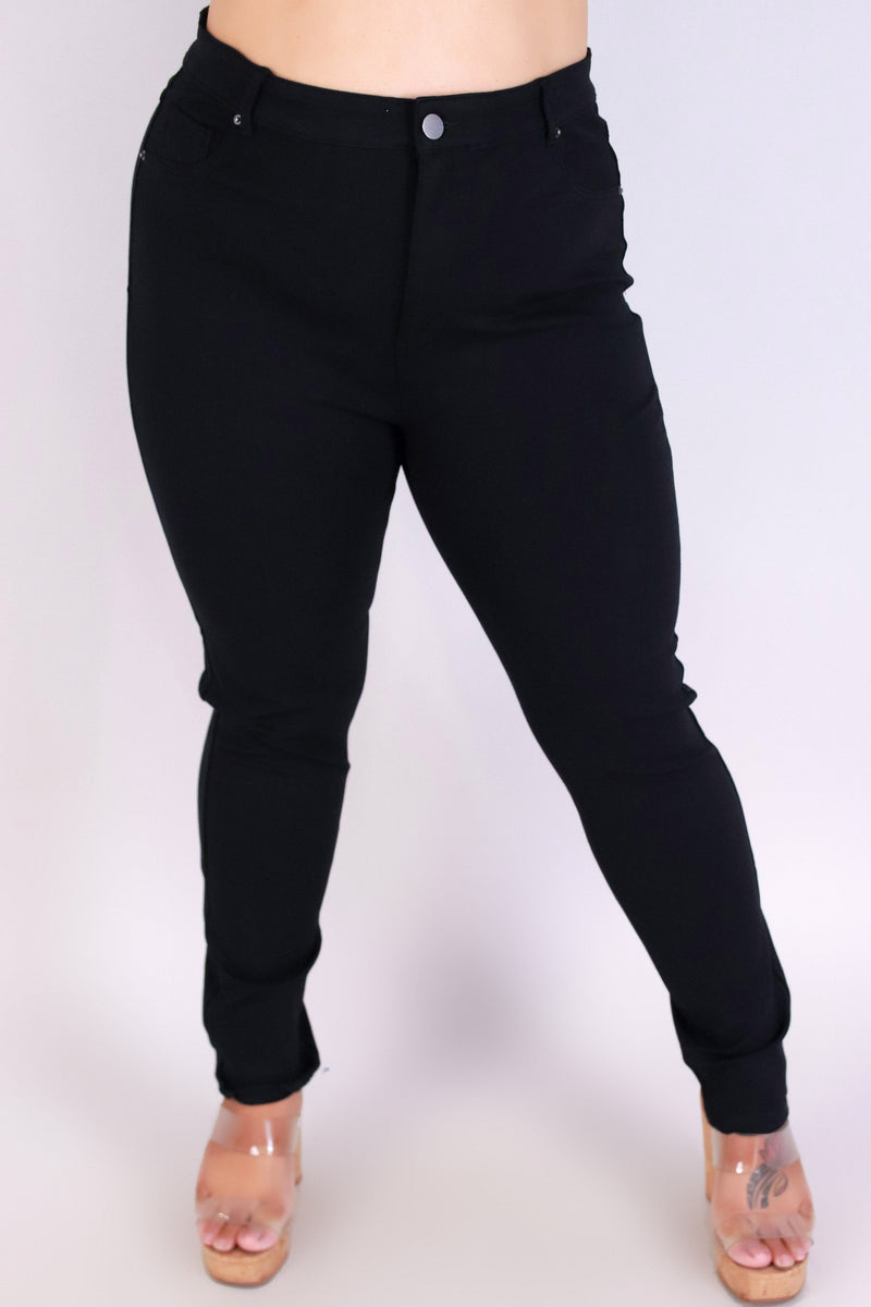 Jeans Warehouse Hawaii - PLUS Knit Pants - ON MY WAY UP PANTS | By ACTIVE USA