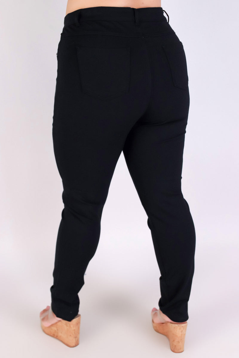 Jeans Warehouse Hawaii - PLUS Knit Pants - ON MY WAY UP PANTS | By ACTIVE USA