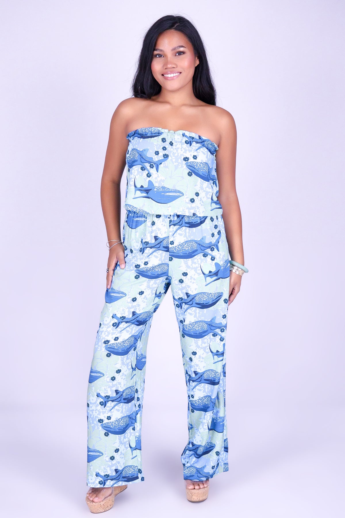 BLOOMS BY THE SEA PANTS