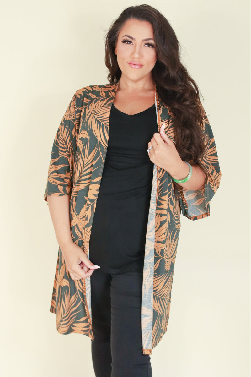 Jeans Warehouse Hawaii - PLUS Knit Cardigans/Hoodys - BLESSINGS TO YOU CARDIGAN | By ZENOBIA
