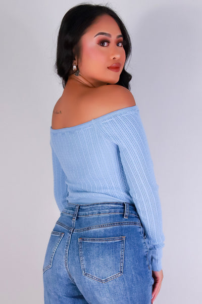 Jeans Warehouse Hawaii - SOLID LONG SLV TOPS - FALL FOR ME SWEATER OFF SHOULDER TOP | By IKEDDI IMPORTS