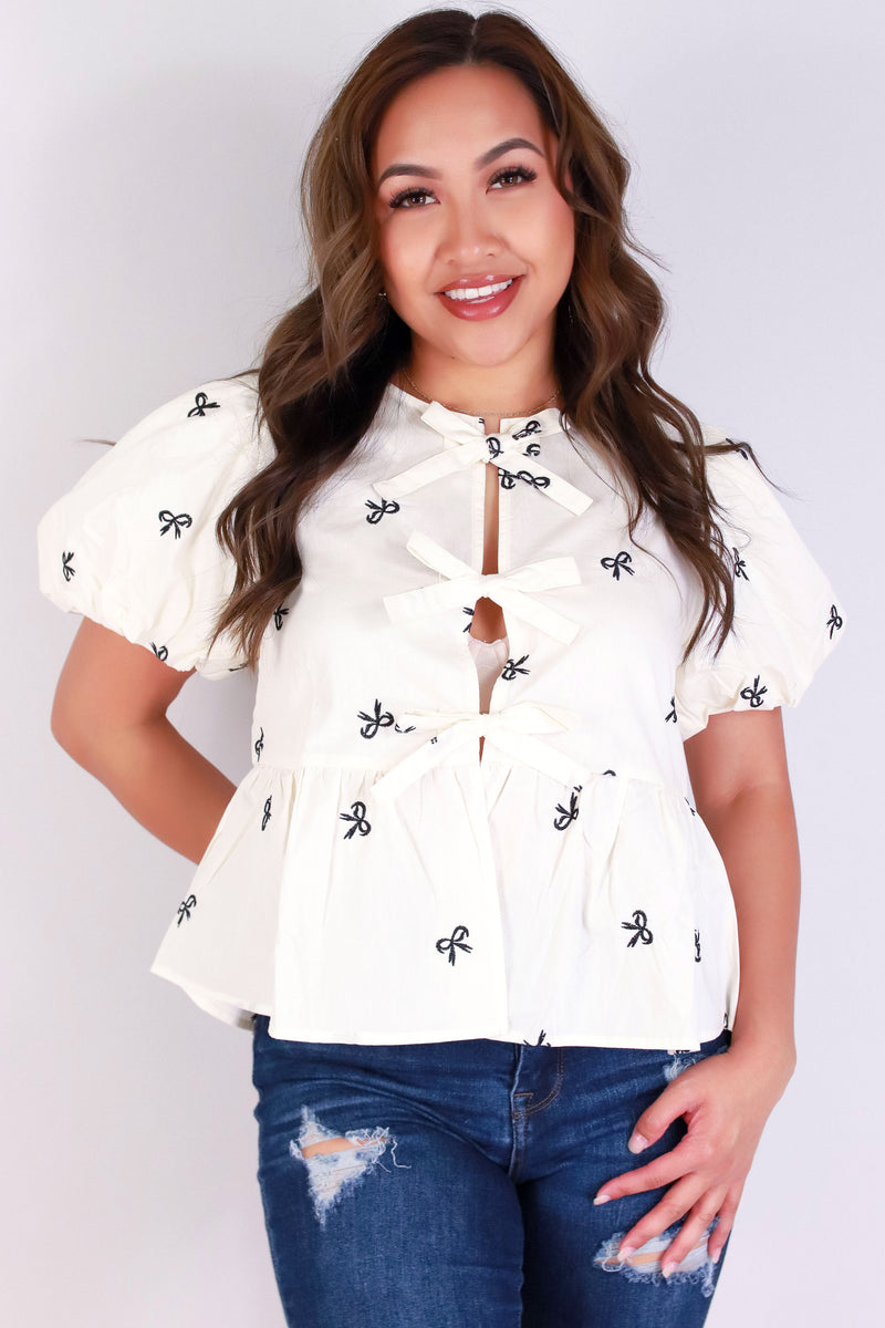 Jeans Warehouse Hawaii - S/S PRINT WOVEN TOPS - TIED WITH CHARM TOP | By VERY J