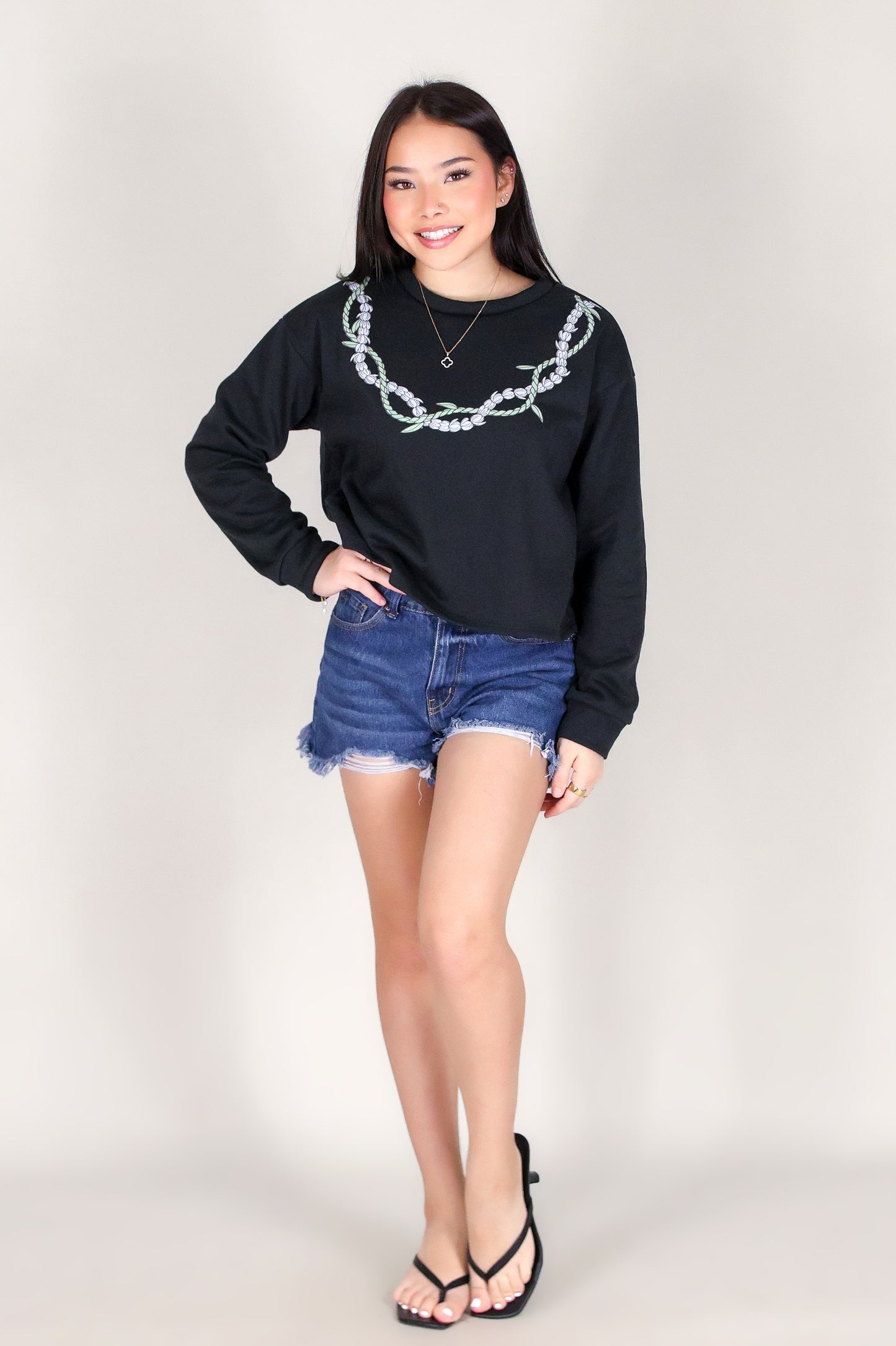 TI LEAF PIKAKE TWIST SWEATER