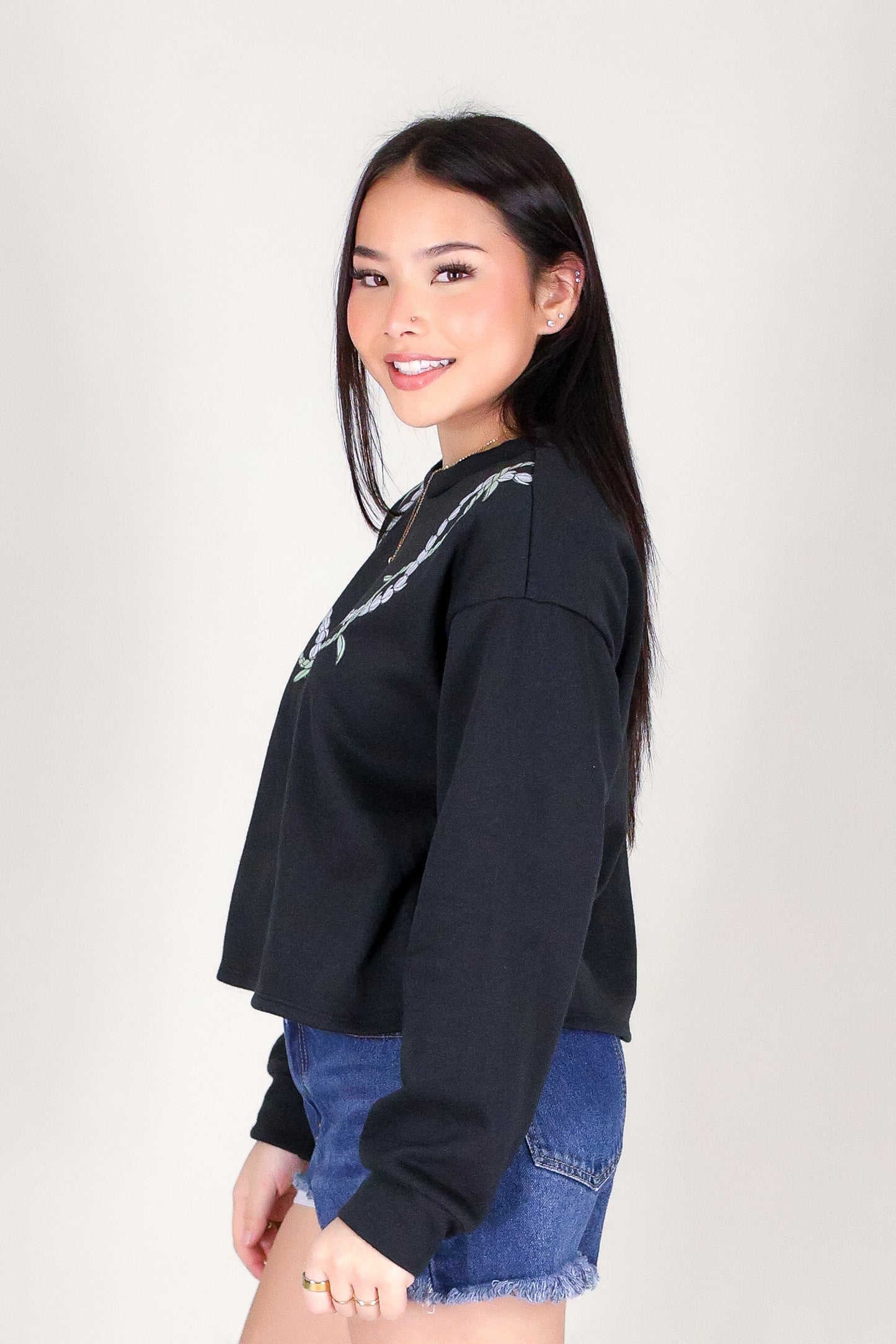 TI LEAF PIKAKE TWIST SWEATER