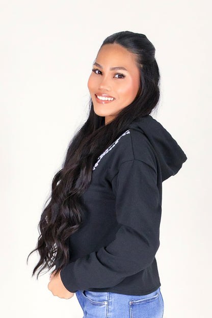 CROWN FLOWER TWIST LEI HOODIE