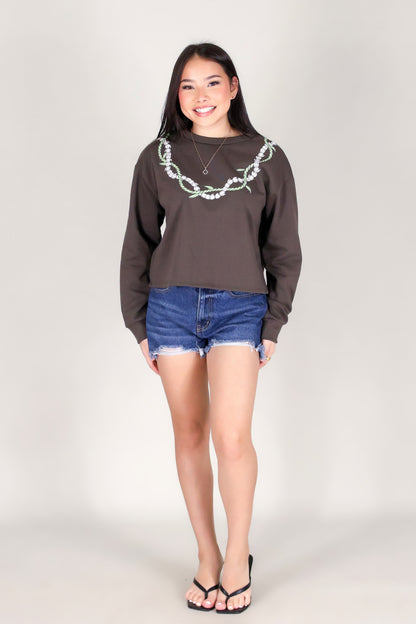 TI LEAF PIKAKE TWIST SWEATER