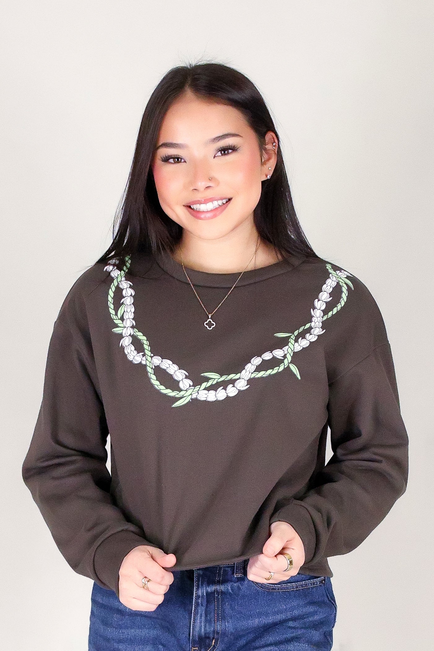 TI LEAF PIKAKE TWIST SWEATER