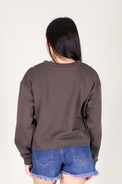 TI LEAF PIKAKE TWIST SWEATER