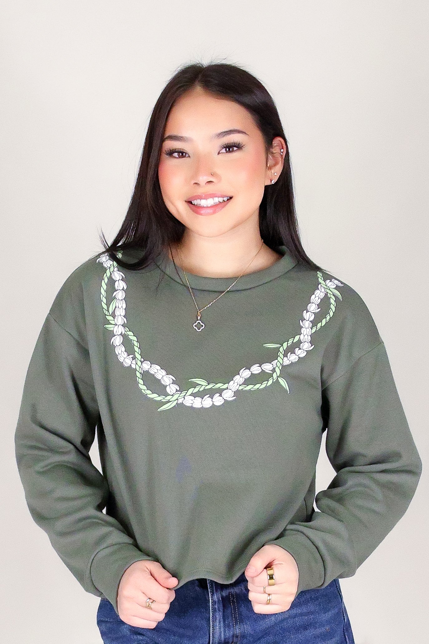 TI LEAF PIKAKE TWIST SWEATER