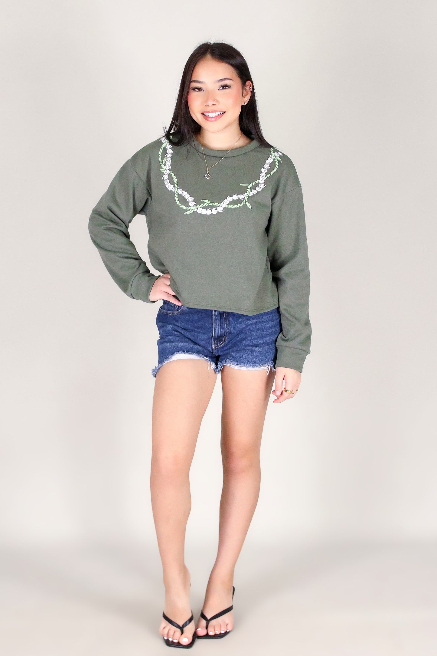 TI LEAF PIKAKE TWIST SWEATER