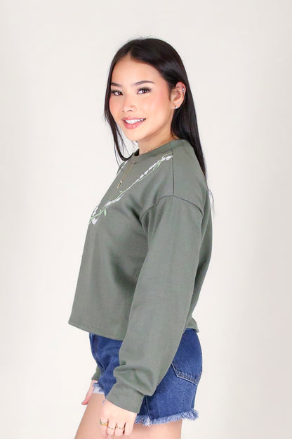 TI LEAF PIKAKE TWIST SWEATER