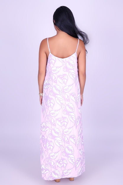IVORY MONSTERA MAXI DRESS