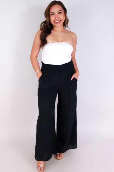Jeans Warehouse Hawaii - SOLID WOVEN PANTS - SIMPLE AIR PANTS | By OLIVE & CO