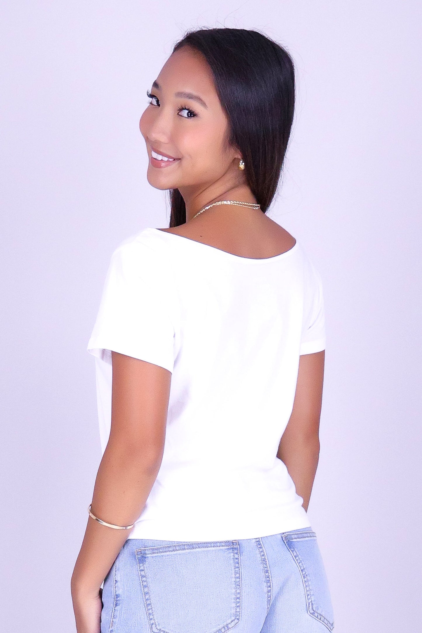 3 HIBISCUS OFF SHOULDER TEE