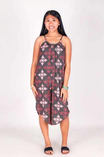 TORCH GINGER QUILT NO WAIST JUMPSUIT | KIDS SIZE 2-16