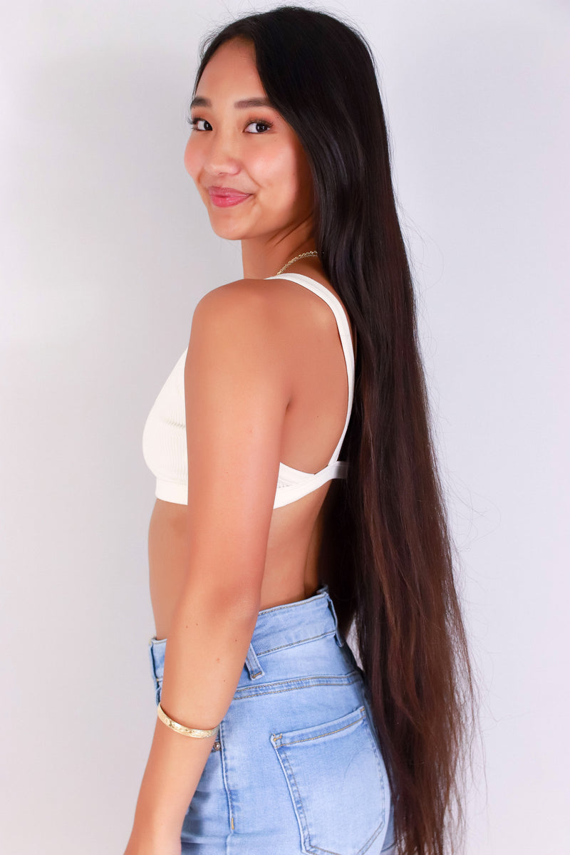 Jeans Warehouse Hawaii - TANK/TUBE SOLID BASIC - BARELY THERE BRALETTE | By ANWND