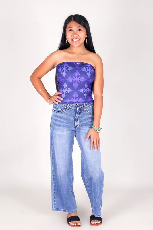 TORCH GINGER QUILT TUBE TOP | KID SIZE 2-16